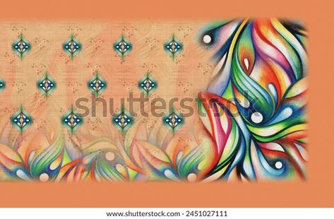 Colorful Digital Saree Design Illustration Stock Illustration 2451027111 | Shutterstock Digital Saree Design, Digital Saree, Saree Illustration Digital, Bollywood Style Saree With Digital Print, Multicolor Digital Print Pre-draped Saree, Saree Design, Twitter Banner, Channel Art, Schedule Design