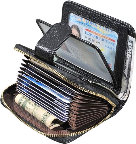 Credit Card Organizer, Super Organized, Windows 1, Leather Business Card Holder, Aluminum Wallet, Wallets Women, Unique Wallets, Credit Card Holder Wallet, Leather Clutch Wallet