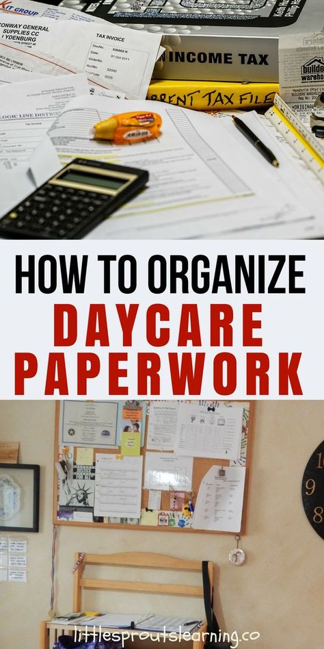 Staying on top of all the paperwork you need for childcare is more than a notion. There are mounds and mounds of papers that need to be stored. Organization Paperwork, Daycare Paperwork, Childcare Director, Opening A Daycare, Daycare Director, Daycare Business Plan, Preschool Director, Daycare Rooms, Daycare Organization