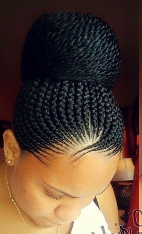 Braids Braids Updo For Black Women, Updo For Black Women, Half Braided Hairstyles, Simple Braids, African Hair Braiding, Ghana Braids Hairstyles, Braids Updo, Ghana Braids, Mohawk Braid