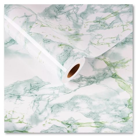 Arrives by Wed, Oct 25 Buy CRE8TIVE 24"x118" Green Marble Wallpaper Peel and Stick Countertop Contact Paper Waterproof Self Adhesive Glossy Marble Paper Removable Green Decorative Vinyl Roll for Kitchen Cabinets Liners Bathroom at Walmart.com Kitchen Countertop Cabinet, Peel And Stick Countertop, Kitchen Cabinet Liners, Grey Marble Wallpaper, Pink Marble Wallpaper, Marble Contact Paper, Blue Marble Wallpaper, Wallpaper Edge, Cabinet Liner