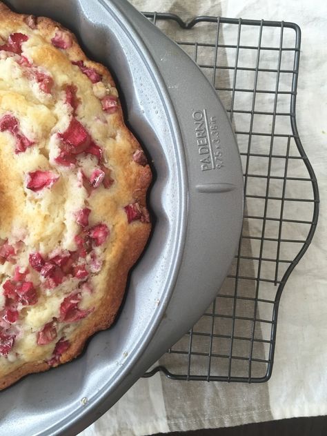 Rhubarb Bundt Cake, Rhubarb Cake Recipes, Fresh Rhubarb, Rhubarb Desserts, Rhubarb Cake, Buttermilk Recipes, Baking Desserts, Rhubarb Recipes, Bundt Cakes Recipes