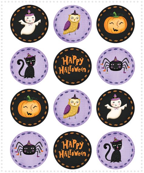 Freebie: Halloween Cupcake Toppers Imprimibles Halloween, Halloween Cupcake Toppers, Halloween Cupcake, Cupcake Toppers Printable, Halloween Tags, Theme Halloween, Halloween Cupcakes, Halloween Clipart, Free Halloween