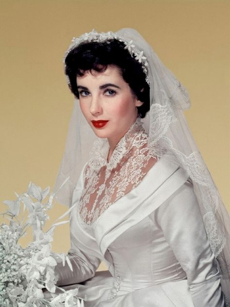 Elizabeth Taylor has a new Barbie doll dedicated to her. Description from pinterest.com. I searched for this on bing.com/images Elizabeth Taylor Wedding, The Bride Movie, Movie Wedding Dresses, Helen Rose, Taylor Wedding, Bridal Dresses Vintage, Hollywood Vintage, Kate Jackson, Iconic Weddings