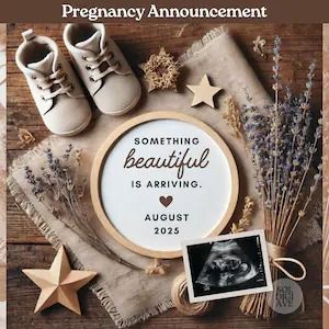 SolDigiAve - Etsy Philippines August Pregnancy Announcement, Pregnancy Announcement 4, Pregnancy Announcement To Grandparents, Digital Baby Announcement, Pregnancy Gender, Pregnancy Announcement Template, August Baby, Digital Pregnancy Announcement, Christmas Pregnancy Announcement