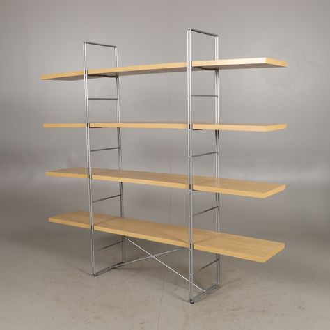 NIELS GAMMELGAARD: "Moment" shelf for IKEA, 1980s. Ikea Rack, Ikea Shelving Unit, Niels Gammelgaard, Ikea Vintage, Shelf Designs, Interior Ikea, Ikea Shelf, Ikea Interior, Vintage Ikea