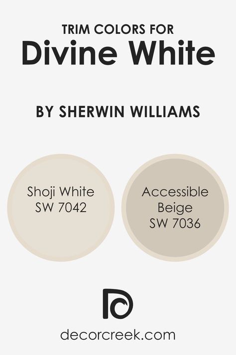 What are the Trim colors of Divine White SW 6105 by Sherwin Williams? Interior Trim Colors Other Than White, Trim Colors, Sherwin Williams Creamy, Off White Paint Colors, White Wall Paint, Painting Trim White, White Exterior Paint, Trim Paint Color, Sherwin Williams White