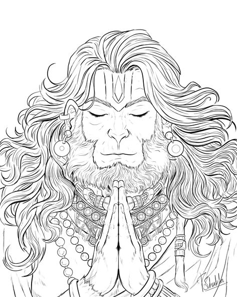 Hanuman Sketch, Hanuman Drawing, Sanatan Dharam, Genius Movie, Hanuman Tattoo, Bhole Baba, Spirit Tattoo, Profile Picture Images, Geeta Quotes