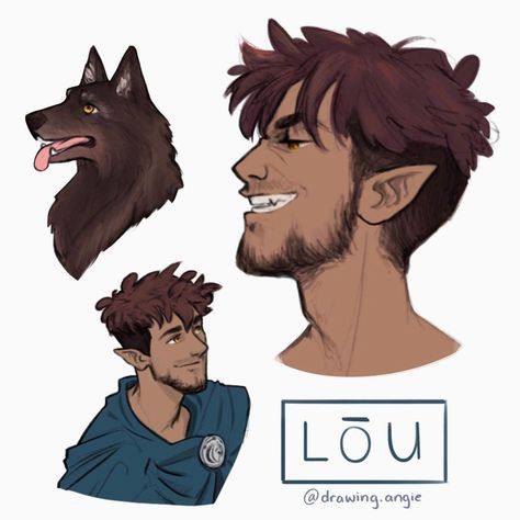 Angela Chiarelli 🇨🇦 | 🇮🇹 on Instagram: “Lou🌙🖤🐺 • Love this man!🥺 gotta interact with him more👀 ( P.S. He’s a badass npc who belongs to @mababwion ) • Swipe➡️➡️➡️ • • •…” Werewolf Oc Character Design, Wolf Character Design Male, Dnd Lycan, Dnd Werewolf Character, Werewolf Character Art, Shifter Dnd Male, Werewolf Character Design Male, Werewolf Art Male, Werewolf Art Character Design