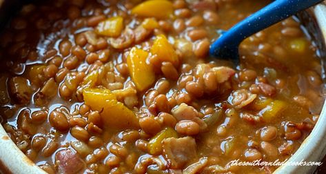 Southern Baked Beans, Maple Baked Beans, Homemade Pickles Dill, Baked Beans With Bacon, Cranberry Baking, The Southern Lady Cooks, Southern Lady Cooks, Peach Pie Filling, Crockpot Pulled Pork