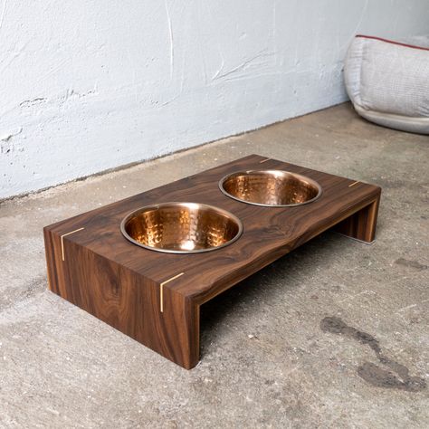 Shifting Shelf, Wall Shelves For Plants, Dog Bowl Stand Diy, Wood Dog Bowl Stand, Dog Food Bowl Stand, Shelves For Plants, Dog Food Stands, Pet Bowl Stand, Diy Cat Food