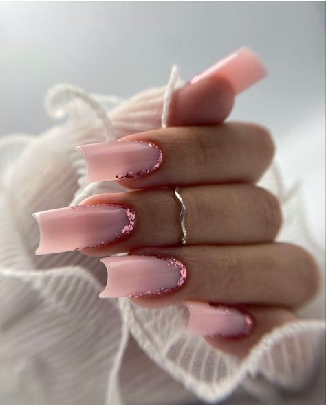 Slim Nails, Wow Nails, Casual Nails, Blush Nails, Classy Acrylic Nails, Classic Nails, Acrylic Nails Coffin Pink, Nails 2023, Long Acrylic Nails