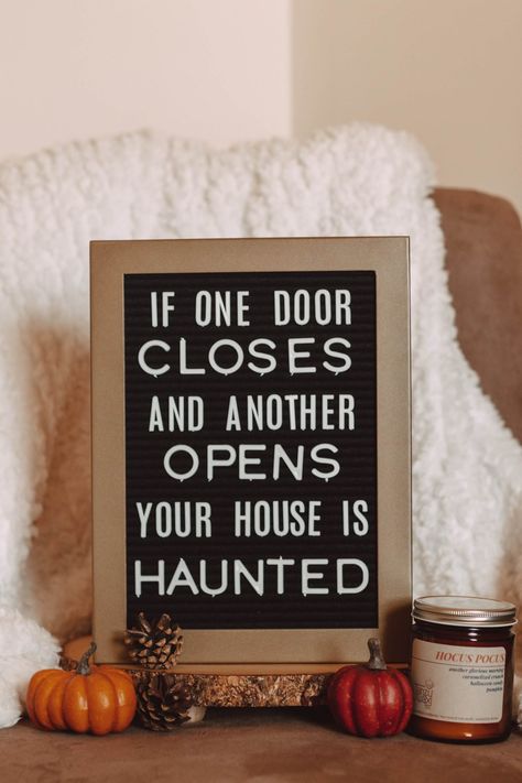 The Best Fall Quotes for Your Letterboard - The Espresso Edition Funny Autumn Quotes, Letterboard Thanksgiving, Short Letterboard Quotes, Funny Fall Signs, Letterboard Halloween, Funny Letterboard, Quotes For Fall, Halloween Letterboard, Fall Letterboard