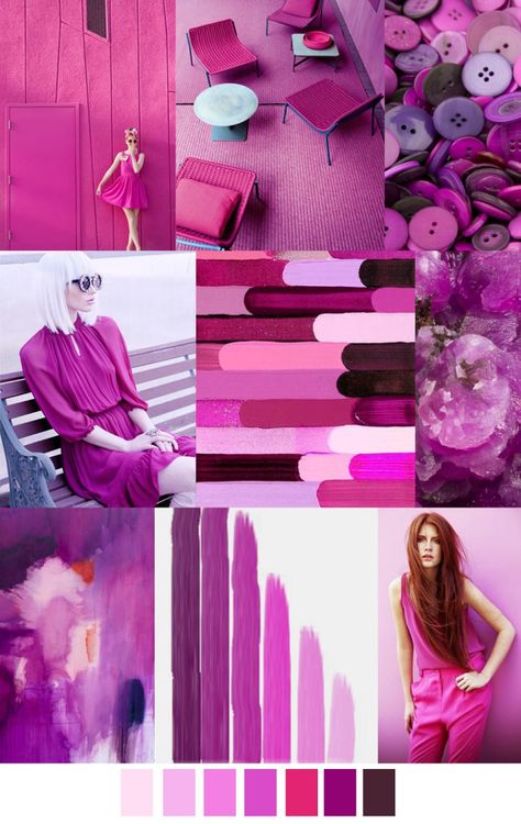 TRENDS // PATTERN CURATOR - COLOR + PATTERN . S/S 2017 - Pink Violet Pattern Curator, Color Trends 2017, Fashion Design Inspiration, Palettes Color, Fashion Trend Board, Color Trends Fashion, 2016 Trends, 2017 Fashion Trends, Fashion Mood Board