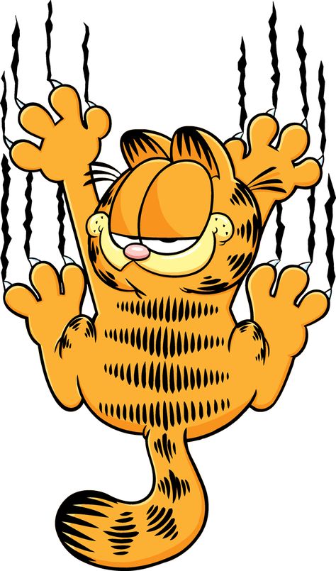 Garfield Garfield Wallpaper, Garfield Pictures, Garfield Cartoon, Garfield And Odie, Easy Cartoon Drawings, Classic Cartoon Characters, Cartoon Painting, Simple Cartoon, Graphic Tshirt Design