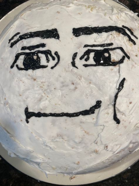 #birthday #roblox #meme Roblox Man Face Cake, Roblox Nails, Face Roblox, Face Cake, Roblox Cake, Roblox Meme, Ara Ara, Man Cookies, Roblox Guy