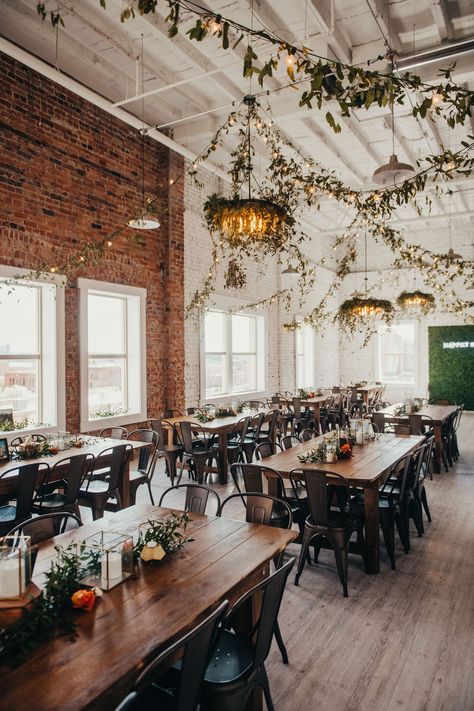 The 5th Floor Utah Wedding Venues Indoor, Small Party Venue Ideas, Warehouse Event Space, Small Event Space, Small Party Venues, Industrial Event Space, Outdoor Event Space, Event Space Design, Event Studio