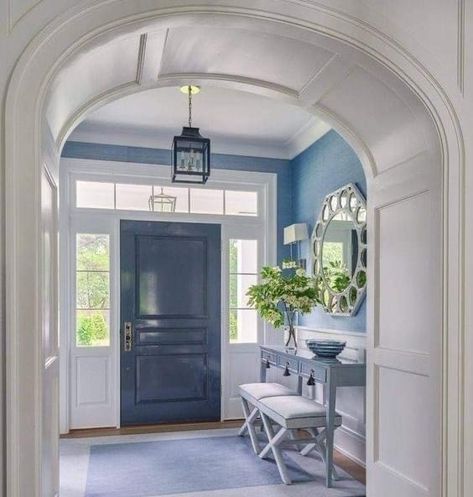 Cute Entryway Ideas, Entryway Ideas Bloxburg, Entryway Bloxburg, Cute Entryway, Cute Front Door, Front Door Inside, Entry Hall Table, House Entry, Foyer Ideas