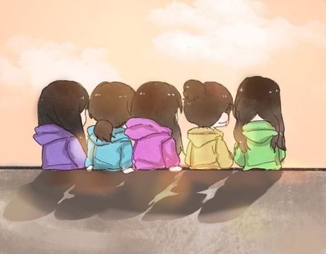 5 Besties Pictures Cartoon, 5girls Friends Dp, 6 Friends Dp, 5 Friends Dp, 5 Best Friends Pictures Aesthetic, 5 Besties Pictures, 6 Friends Pictures Cartoon, Three Besties, Bff Pfp