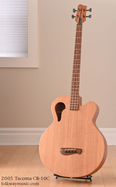 The Tacoma CB10C Thunderchief Acoustic Bass is widely considered one of the best sounding acoustic b Custom Acoustic Guitars, Acoustic Guitar Case, Acoustic Bass Guitar, Acoustic Guitar Music, Best Acoustic Guitar, Double Bass, Guitar Shop, Guitar For Beginners, Guitar Strings