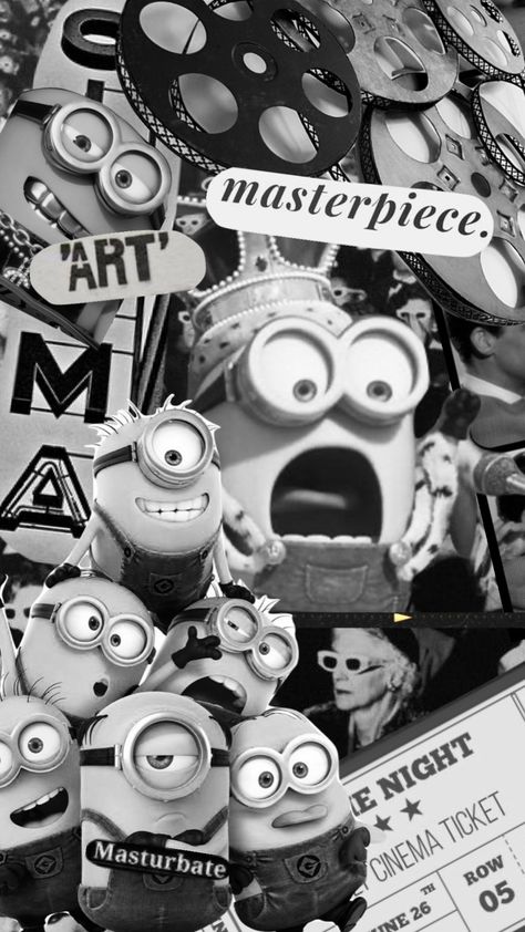 Minion Aesthetic Wallpaper, Minions Wallpaper Aesthetic, Minions Aesthetic, Slay Aesthetic, Printable Wall Collage, Lock Screen Wallpaper Iphone, Cute Minions, Cinema Ticket, Minions Wallpaper