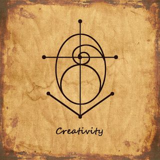 Sigil For Creativity, Creativity Sigil, Creation Symbol, Creativity Symbol, Wicca Journal, Sigil Art, Witch Symbols, Sigil Tattoo, Magick Symbols