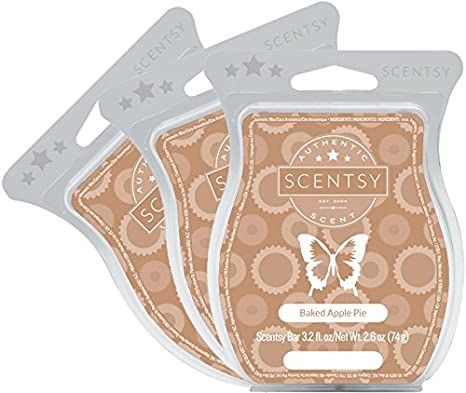 Scentsy, Baked Apple Pie, Wickless Candle Tart Warmer Wax 3.2 Oz Bar, 3-Pack (3) Scentsy Bar, Tart Warmer, Candle Tart, Scentsy Wax Bars, Baked Apple Pie, Scentsy Scent, Scentsy Fragrance, Baked Apple, Scentsy Bars