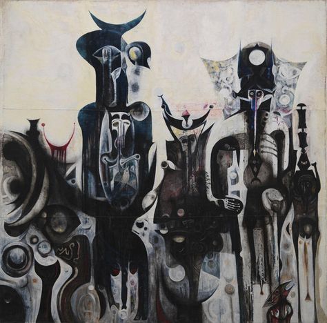 Reborn Sounds of Childhood Dreams I (1962-3) © Ibrahim El- Salahi (Sudanese artist) Childhood Dreams, Tate Gallery, African Artists, Tate Modern, Art Movement, African Art, Dark Art, Painting & Drawing, Beautiful Art