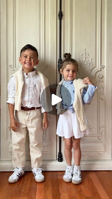 Vita M RDH on Instagram: "What we wearing this summer. 🤍 
 -lots of linen pieces (pants,shirts,dresses)
- lots of white and navy colors
- pop of color, like red
- sambas for everyone 
- nautical outfits 
- stripped shirts 
- cable knit sweaters for summer nights

#kidsfashion #ootd #wiw #ralphlauren #ralphlaurenkids #polo #oldmoney #oldmoneyaesthetic #oldmoneyaesthetic #oldmoneystyle #siblings #monday #love #sambas #adidas kidssambas" Red Sambas, Sambas Adidas, Nautical Outfits, Polo Outfit, Sibling Outfits, Kids Fashion Trends, Gucci Kids, Ralph Lauren Kids, Knit Sweaters