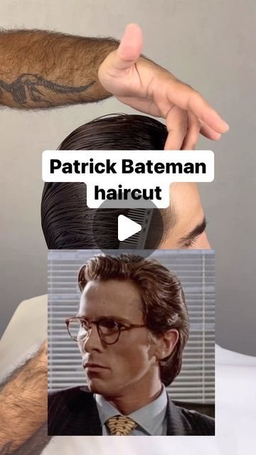 {Patrick Bateman haircut}  #barber #haircut #barberlife #poland #barbering #hairstyle #beard #barbershopconnect #hair #barberconnect #fad... | Instagram Gentlemens Haircut Fade, Thick Mens Haircut, Patrick Bateman Hairstyle, Patrick Bateman Style, Man Long Haircut, Brush Back Hairstyles Men, Haircut Men Side Part, Patrick Bateman Hair, Beard With Long Hair