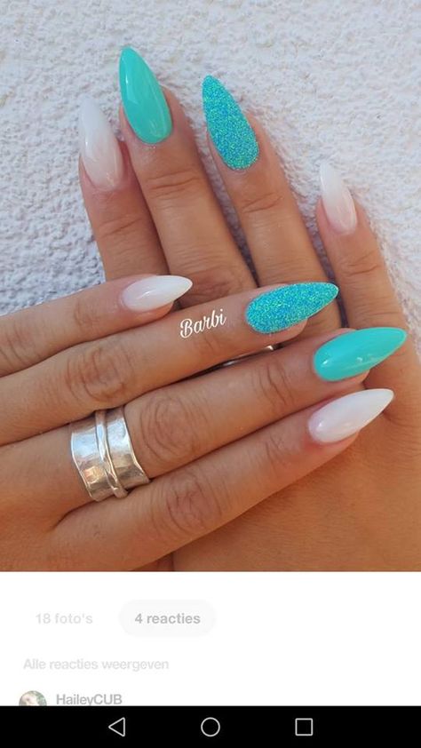 Turquoise Nails, Smink Inspiration, Cute Gel Nails, Pretty Nail Art, Short Acrylic Nails Designs, Beach Nails, Dipped Nails, Fancy Nails, Chic Nails