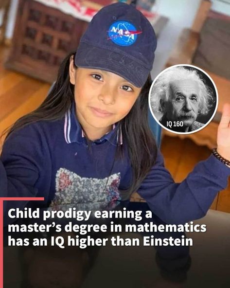 Unleashing the Brilliance: Meet Adhara Maite Perez Sanchez, the Child Prodigy with an IQ Higher than Einstein, Already Earning a Master's Degree 🌟✨ Child Prodigy, High School Education, Women Inspiration, Industrial Engineering, High Iq, Master's Degree, Feel Good Stories, Masters Degree, University Of Arizona