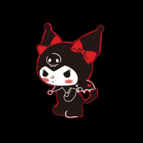 Red Alt Aesthetic, Melody And Kuromi Wallpaper, My Melody And Kuromi Wallpaper, Red Sanrio, Red And Black Icons, Aesthetic Gfx Background, Phone Themes Ideas, Aesthetics Posters, Kuromi Core