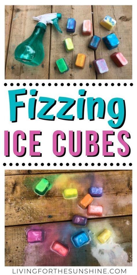 Colored Ice Cubes, Science For Toddlers, Baking Soda And Vinegar, Science Experiments For Preschoolers, Kid Experiments, Daycare Activities, Science Activities For Kids, Preschool Science, Proverbs 3