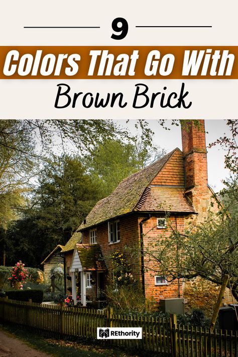 Do you want to give your brown brick home a facelift? Are you looking for the perfect colors to enhance its beauty? Look no further! In this article, we will show you nine colors that go perfectly with brown brick to create a stunning exterior that will make your home stand out from the rest. From bright and cheery colors to softer hues, you’re sure to find the perfect colors to help you achieve the look you want for your home. Brown Brick House Shutter Colors, House Colors With Brown Brick, Exterior Brown Brick House Colors, Paint Colors That Complement Brown Brick, Tan Brick House Exterior Color Schemes Modern, Paint Colors That Go With Brown Brick, Colors That Go With Brown Brick, Paint Colors That Compliment Brown Brick, Shutter Colors For Brown Brick House