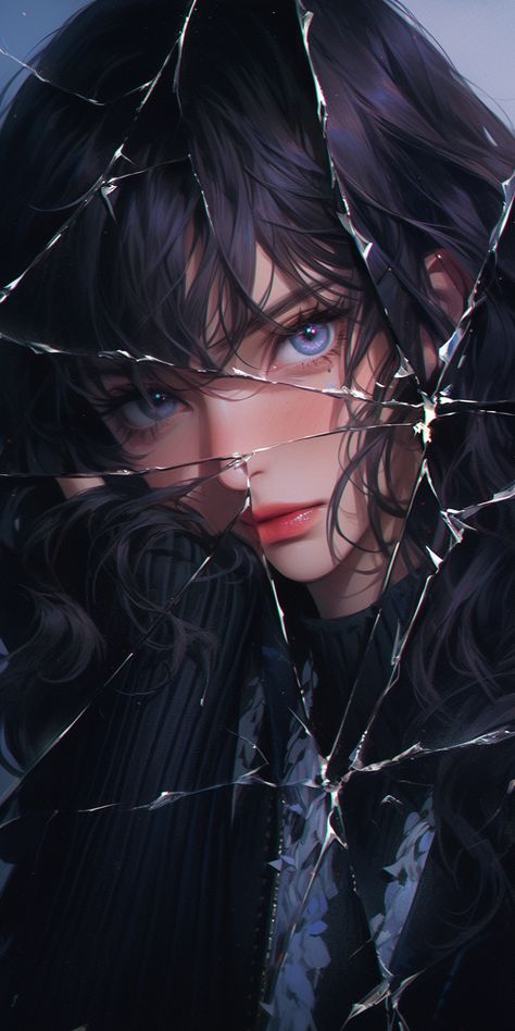 Trending Midjourney Artwork managed by ThetaCursed, License: CC BY-NC 4.0 Woman With Blue Eyes, Good Anime Series, Digital Art Anime, Arte Fantasy, Digital Art Girl, Girly Art, Girl Wallpaper, Character Portraits, Anime Artwork