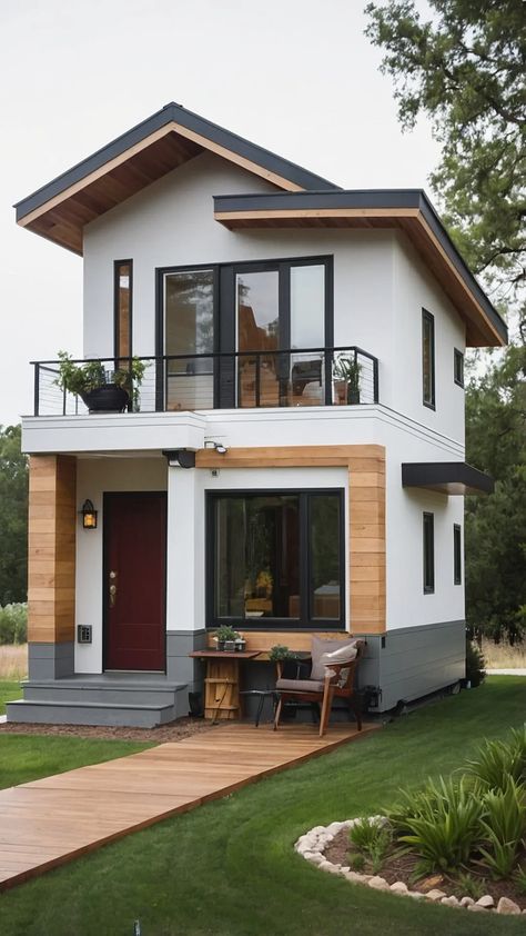 Innovative Tiny House Designs: Reimagining Space and Style - Fads Tiny House Inspiration Exterior, Floor Plans And Layouts, Tiny Home Layout, Small Apartment Building Plans, Contemporary Tiny House, Design Floor Plans, Micro Living, Tiny House Designs, Small House Blueprints