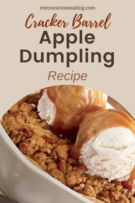 Apple dumpling with flaky pastry Cracker Barrel Fried Apples Recipe, Cracker Barrel Dumplings Recipe, Cracker Barrel Apple Dumpling Recipe, Copycat Cracker Barrel Apple Dumpling, Country Apple Dumplings, Cracker Barrel Apples Recipe, Christmas Desert Recipes, Country Apple Dumplings Allrecipes, Grandma’s Apple Dumplings