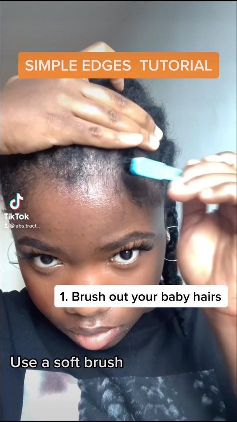 Easy edges tutorial on pure hair Check more at https://howcandothis.com/hairstyleideas/easy-edges-tutorial-on-pure-hair/ Styling Edges Hair, Edges Braids For Black Women, Short Edges Tutorial, 4c Edges Lay, How To Do Edges Beginners, Small Edges Hair, Black Hairstyle Tutorials, 4c Hair Edges Tutorial, Styles For No Edges Hair