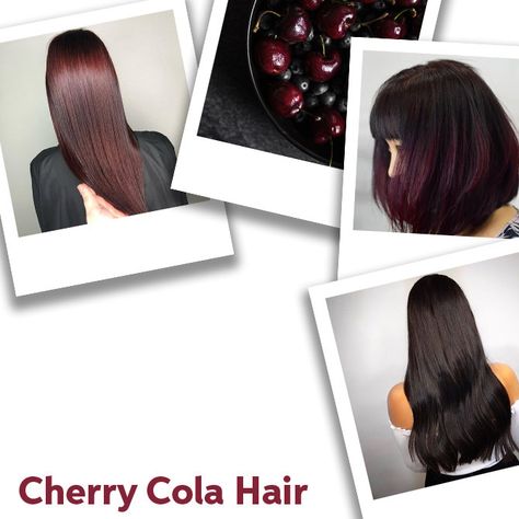 Cherry Cola Hair Color Ideas & Formulas | Wella Professionals Cherry Cola Hair Color Formula, Cola Hair Color, Cherry Brown Hair, Cherry Cola Hair Color, Cola Hair, Redken Color Gels, Cherry Cola Hair, Wella Koleston, Color Formulas