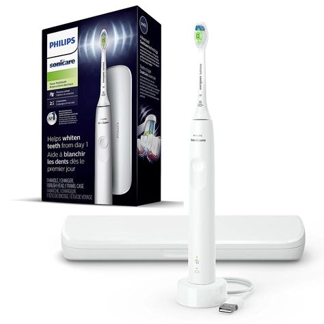 Philips Sonicare Electric Toothbrush DiamondClean, Phillips Sonicare Rechargeable Toothbrush with Pressure Sensor, Sonic Electronic Toothbrush, Travel Case, White Toothbrush Travel, Electronic Toothbrush, Sonicare Toothbrush, Toothbrush Travel Case, Power Toothbrush, Plaque Removal, Sonic Electric Toothbrush, Philips Sonicare, Sonic Toothbrush