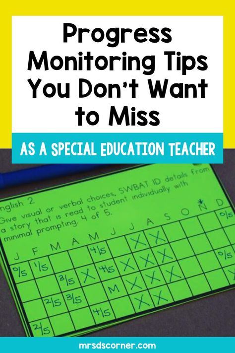 Special education teachers, here are 20 practical progress monitoring tips, tools and strategies for your special education classroom. These progress monitoring hacks will help you set goals and objectives for progress monitoring, streamline progress monitoring, learn how to use digital forms for data collection, use rubrics in special education, and collaborate with the IEP team. Learn all about progress monitoring here. Special Education Data Collection, Special Education Resource Teacher, Iep Data Collection, Instructional Coaching Tools, Progress Monitoring Special Education, Data Collection Special Education, Instructional Planning, Classroom Assessment, Case Manager