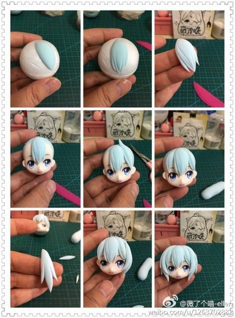 Art Inspiration Ideas, Anime Doll, Polymer Clay Figures, Tanah Liat, Polymer Clay Diy, Fondant Figures, Cute Polymer Clay, Polymer Clay Dolls, Modeling Clay