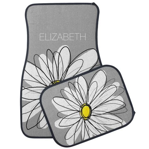 Jeep Decorations, Daisy Images, Jeep Wrangler Girly, Types Of Daisies, Live In Your Car, Daisy Image, Punch Buggy, Jeep Gear, Yellow Desk