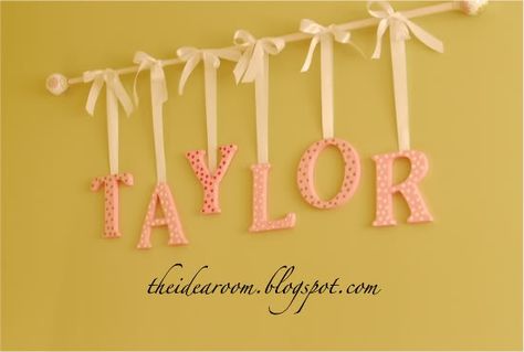 Adorable! Almost makes me wish I had a kid so I could put it in their room....almost. Wall Letters, Kids Bedrooms, Princess Girl, Big Girl Rooms, Baby's Room, Letter Wall, Wooden Letters, Nursery Ideas