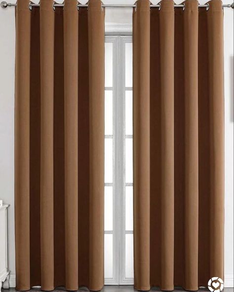 Earth Tone Curtain, Blackout single panel under $10 Follow me in the @LTK shopping app to shop this post and get my exclusive app-only-content! https://liketk.it/4H6r2 #hgfinders #myhomesense #inspire_me_home_decor #conceptboard #conceptboards #decorinspiration #glamdecor #glamliving #interior #interiordesign #interiordesigner #interiordecor #interiordecorating #glamhomedecor #homestaging #livingroomdecor #interior4you1 #homedecoration #homegoodsfinds #design #designer #luxuryhomes #decor... Brown Curtains Bedroom, Block Out Curtains, Glamour Home, Brown Curtains, Plain Curtains, Brown Furniture, Inspire Me Home Decor, Brown Walls, Blackout Drapes