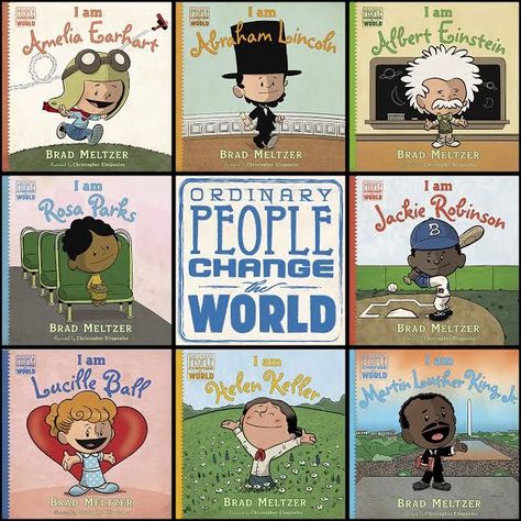 Discovering Ordinary People Who Changed the World with author Brad Meltzer.  Sharing the importance of reading non-fiction with our kids and discovering famous people in history. Important People In History, What Makes A Hero, Famous People In History, Brad Meltzer, Kids Giveaway, Importance Of Reading, Amelia Earhart, Jackie Robinson, History For Kids