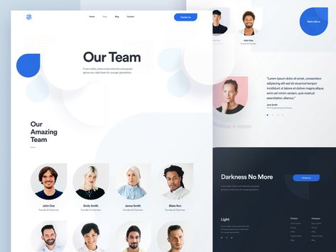 Light Team Page by Alex Banaga Happy Birthday Boyfriend Quotes, Happy Birthday Boyfriend, Identity Card Design, Corporate Website Design, Editorial Design Layout, Event Website, Team Page, Ui Design Website, Corporate Photography