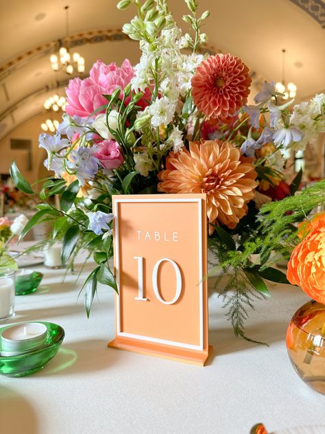 Unique table numbers wedding