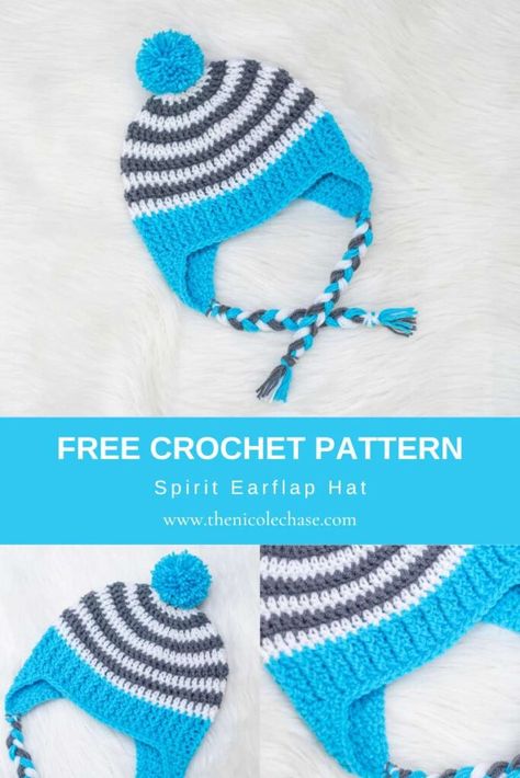 Free Crochet Earflap Hat Pattern Toddler Hat Crochet Pattern, Earflap Hat Crochet Pattern, Crochet Hat Sizing, Crochet Hats For Boys, Crochet Sweater Design, Crochet Adult Hat, Ear Flap Hats, Easy Crochet Hat, Hat Patterns Free